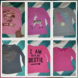 Little girls size 7/8 tops